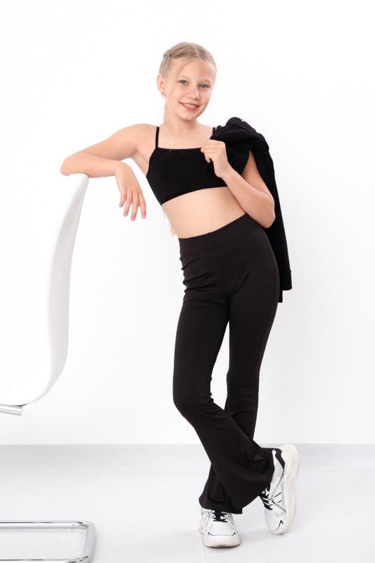 Штани підліткові для дівчинки Носи Своє 170 см Чорний (6479-079)