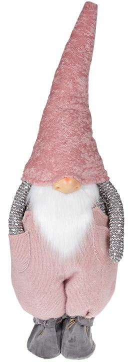 Мягкая игрушка Гномик Тиффани 31х25х95 см Розовый/Серый (BD-877-028)