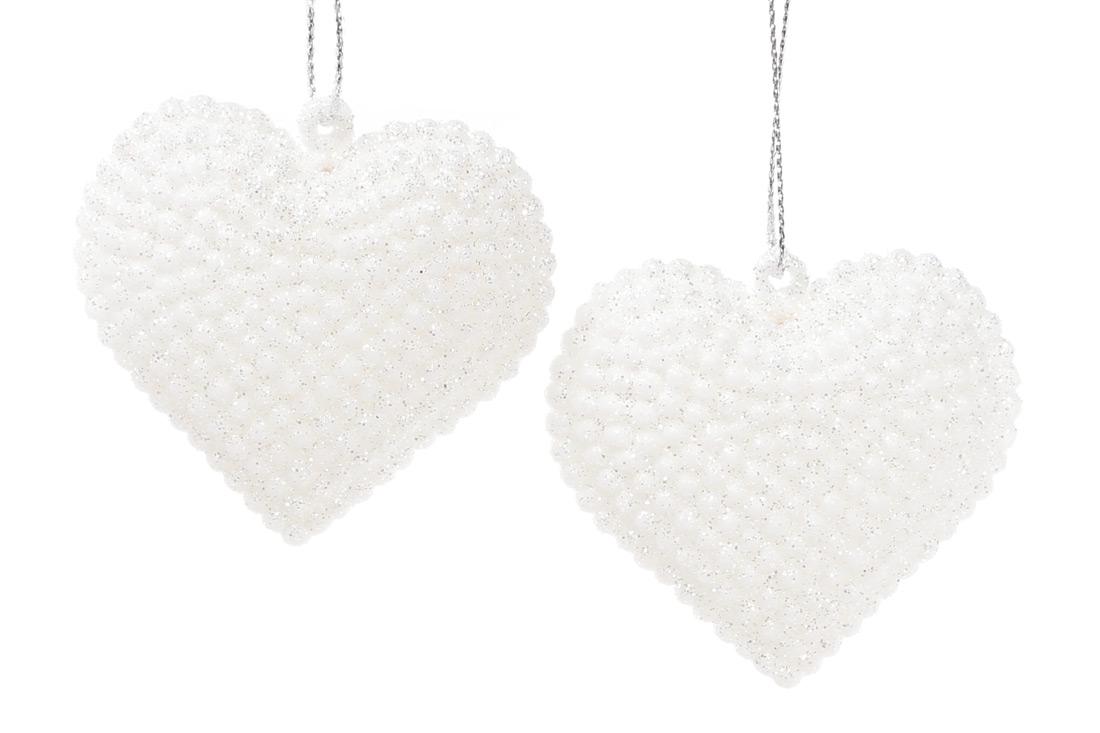 Набор елочных украшений BonaDi Сердце 2 шт. (113-417)