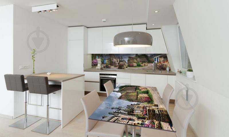 Наклейка виниловая на стол Zatarga «Домики Прованс» 600х1200 мм Z180392st Наклейка виниловая на стол Zatarga «Домики Прованс» 600х1200 мм Z180392st