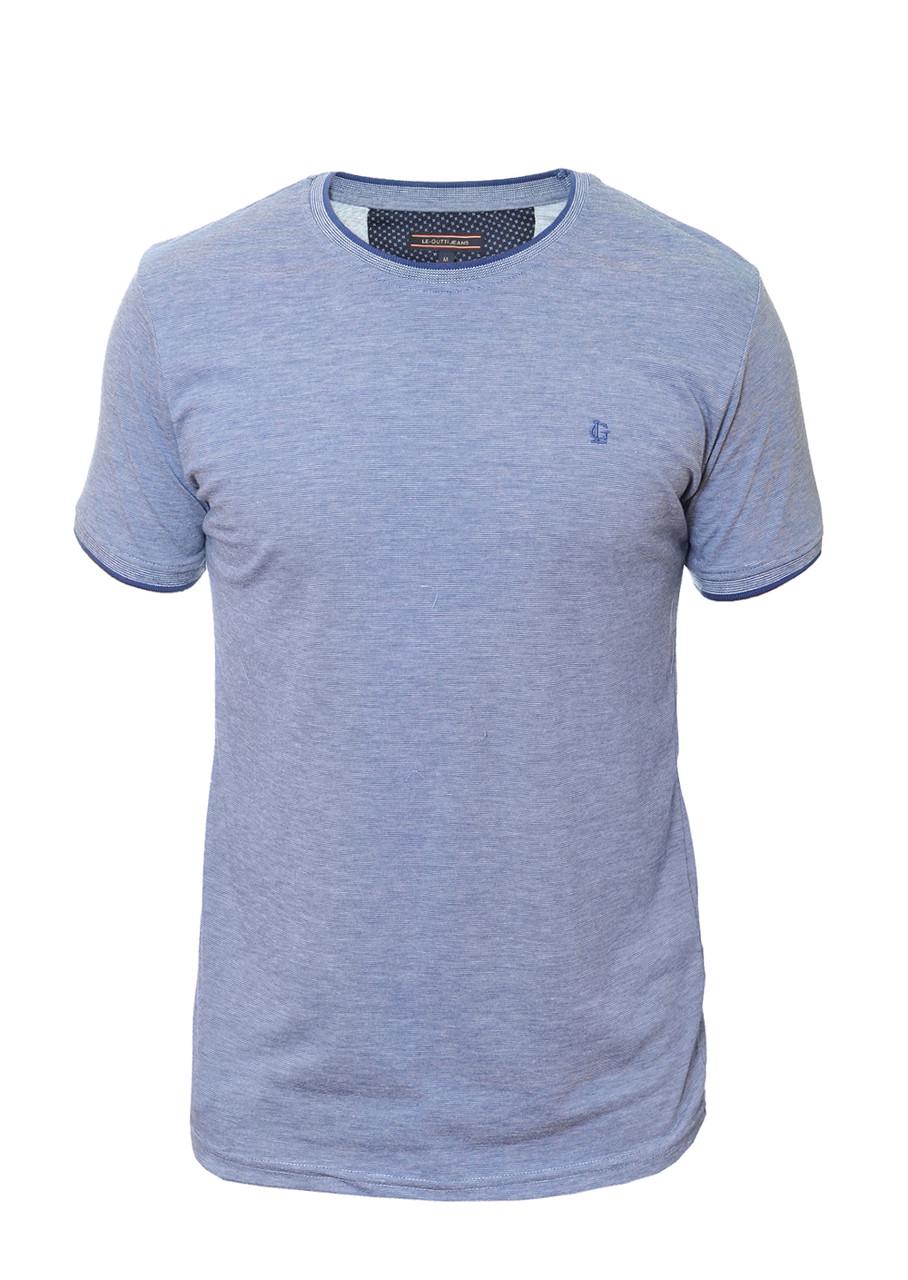 Футболка чоловіча Le Gutti 23-1517-07 L Блакитний