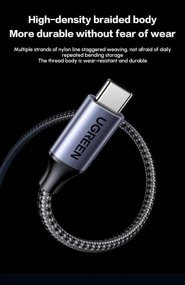 Кардрідер UGREEN USB-C 15см USB-C/5 Гбіт/с Читання SD/TF одночасно карт до 2 ТБ алюмінієвий Нейлоновий Сірий (80888) - фото 5