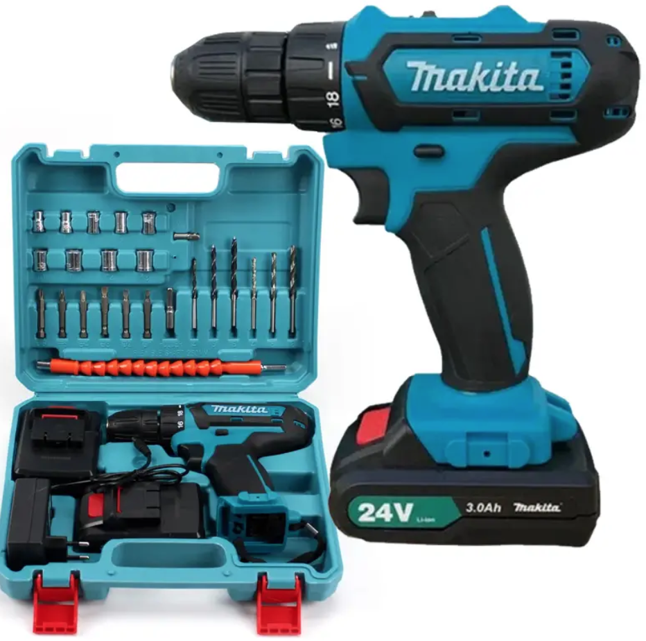 Шурупокрут Makita 331 DWE 24V 5 Ah з набором інструментів (12656) - фото 4