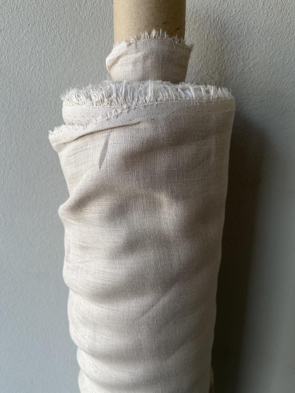 Ткань натуральная Linen Plus 100% лен марля Бежевый 943/330 - фото 1