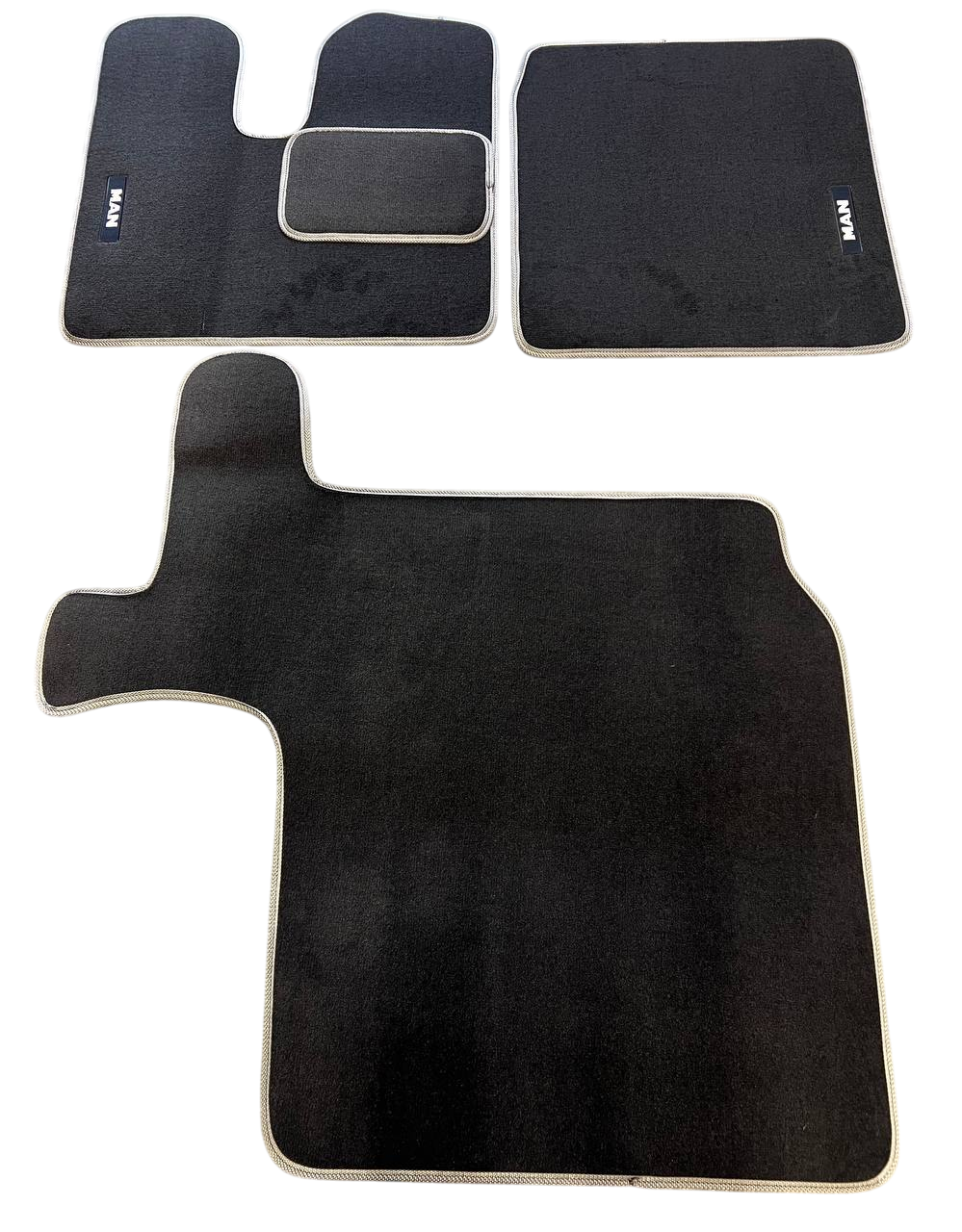 Килимки в салон ворсові для MAN TGX 2007-2020 АКПП Ворс преміум Фортуна 5 шт. Чорний (27326825)