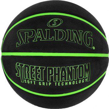 Мяч баскетбольный Spalding Street Phantom Unisex р. 7 Черный/Зеленый (689344406411)