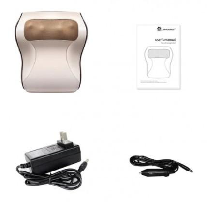 Масажна подушка Jinkairui R7-1 Mini Vibration для шиї і спини 6 кнопок/16 пальців - фото 7
