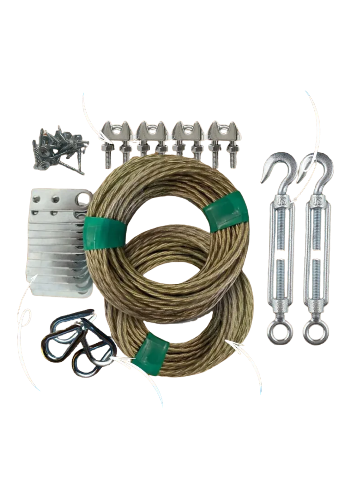 Комплект крепежа для подвязки растений 4 м (32899707)