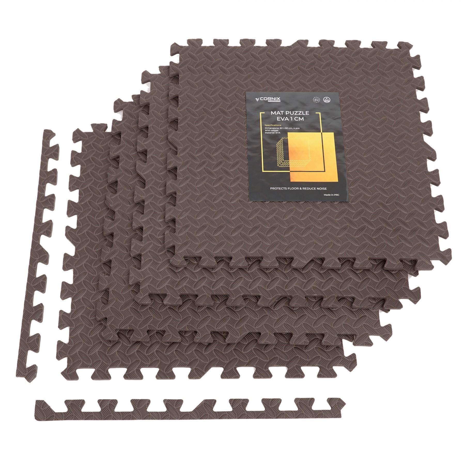 Мат-пазл Cornix Mat Puzzle EVA XR-0238 120x120x1 cм Braun (41139)