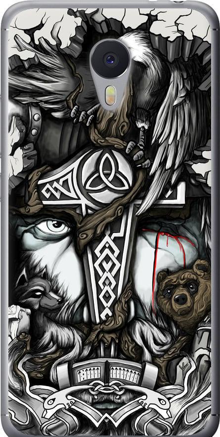 Чехол на Meizu M3 Note Тату Викинг (4098u-256-42517)