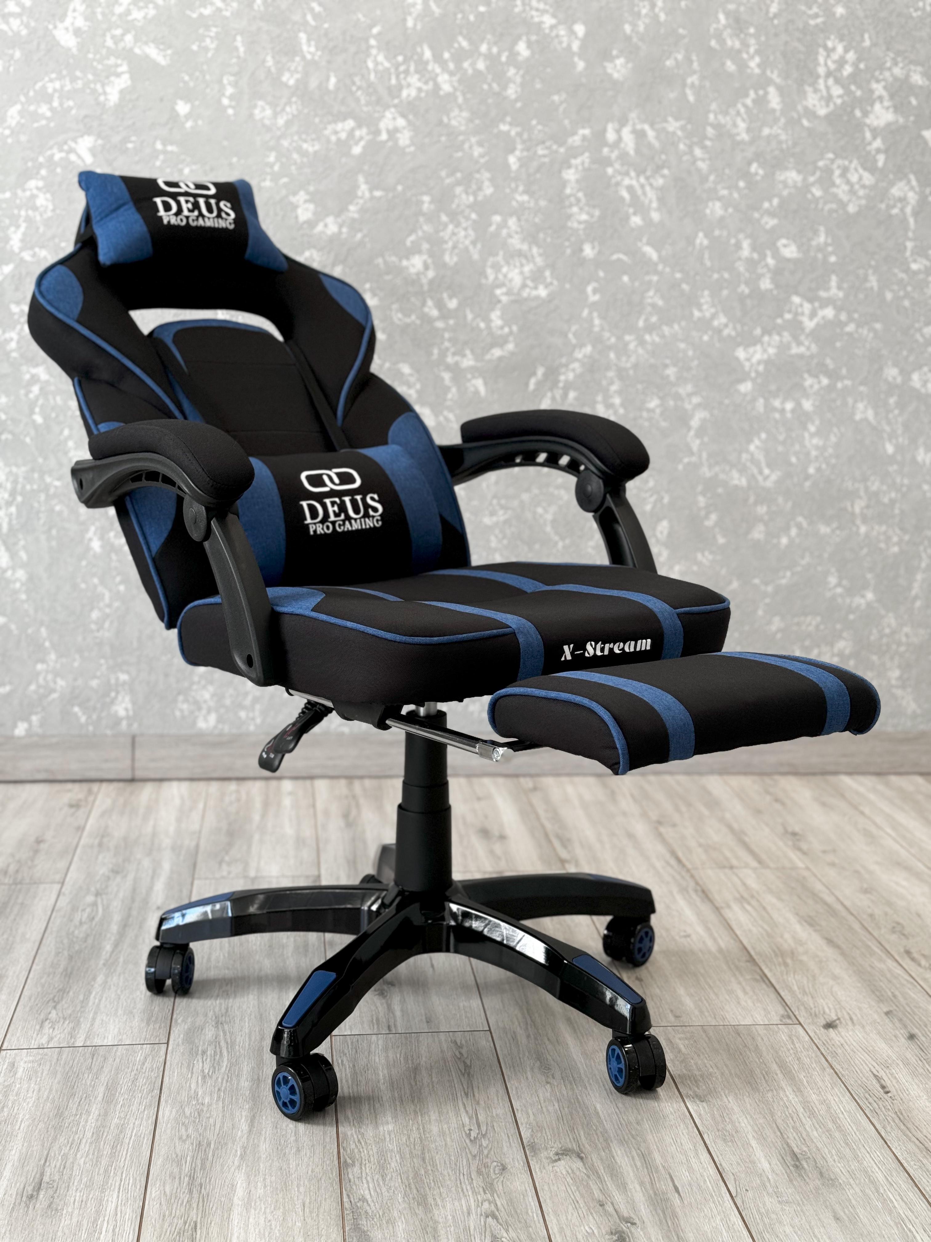 Кресло игровое Deus T14 Черный/Синий - фото 12