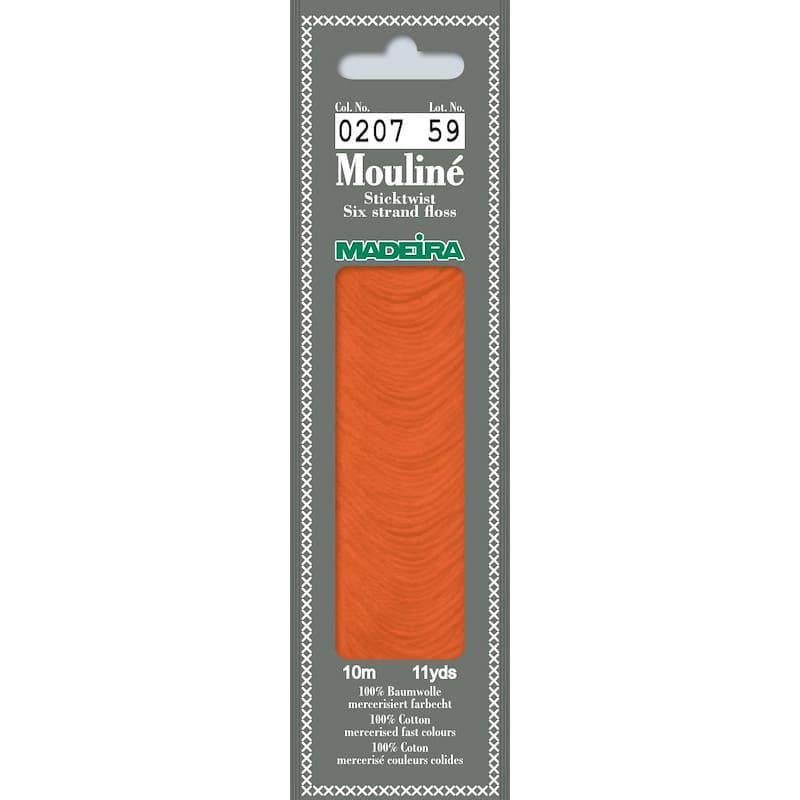 Нитки муліне Madeira 0207 Mouline Помаранчево-червоний Нитки муліне Madeira 0207 Mouline Помаранчево-червоний