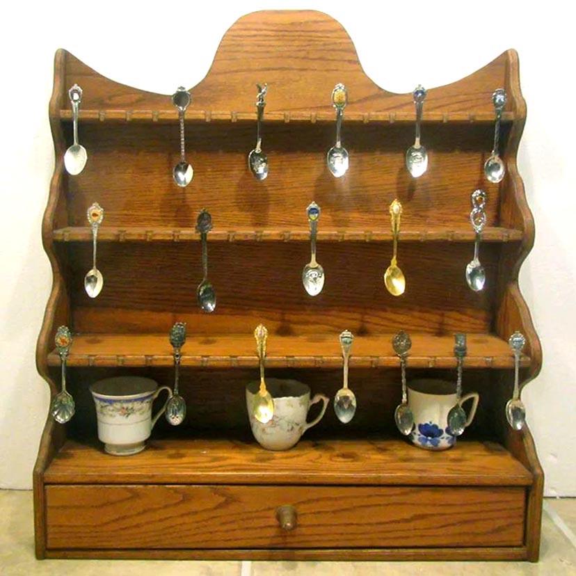 Полка для коллекции ложек Квинтон Охра (ПКЛ-002004)