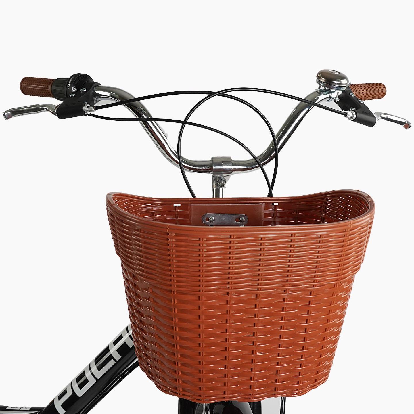 Велосипед міський Corso Polaris з кошиком та багажником рама 16,5"/26" Чорний - фото 4 Велосипед міський Corso Polaris з кошиком та багажником рама 16,5"/26" Чорний - фото 4