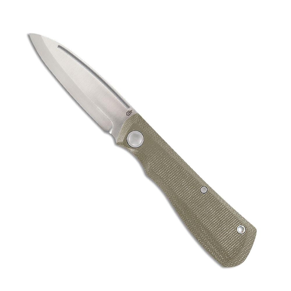 Нож туристический Gerber Mansfield Micarta 8 см Olive (1064425) - фото 1