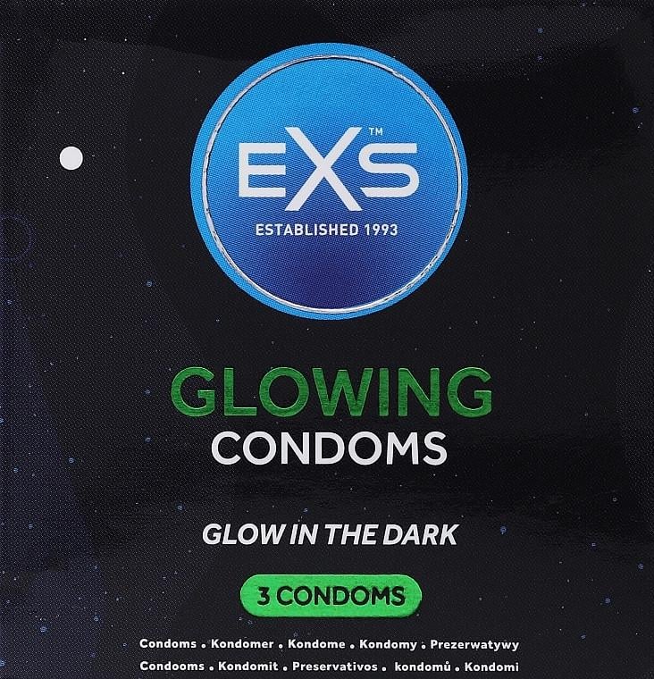 Презервативы EXS Glowing 3 шт. (UCIU001105)