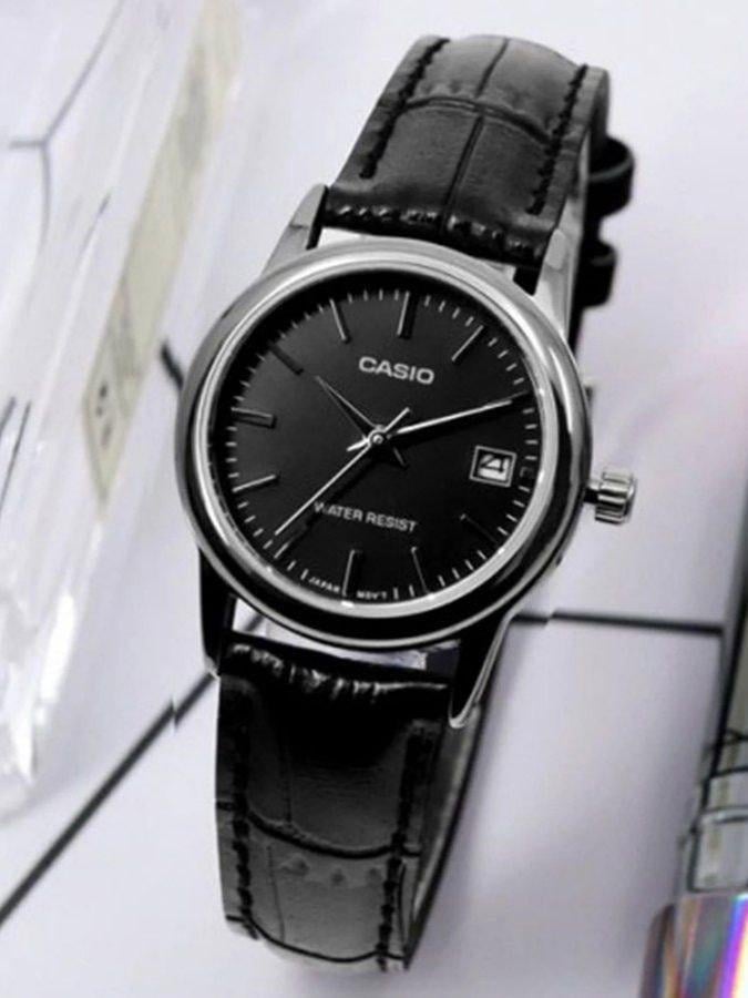 Наручний годинник жіночий Casio LTP-V002L-1A Timeless Collection Lady Timeless Collection Чорний (2928779066)