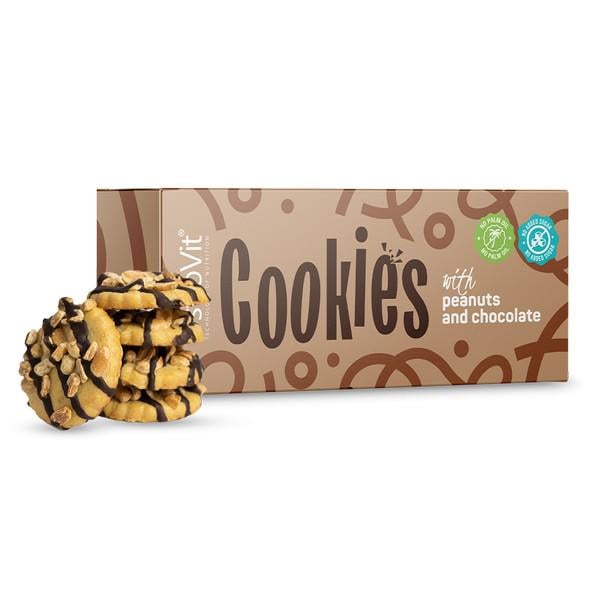 Печенье OstroVit Cookies с арахисом и шоколадом 125 г