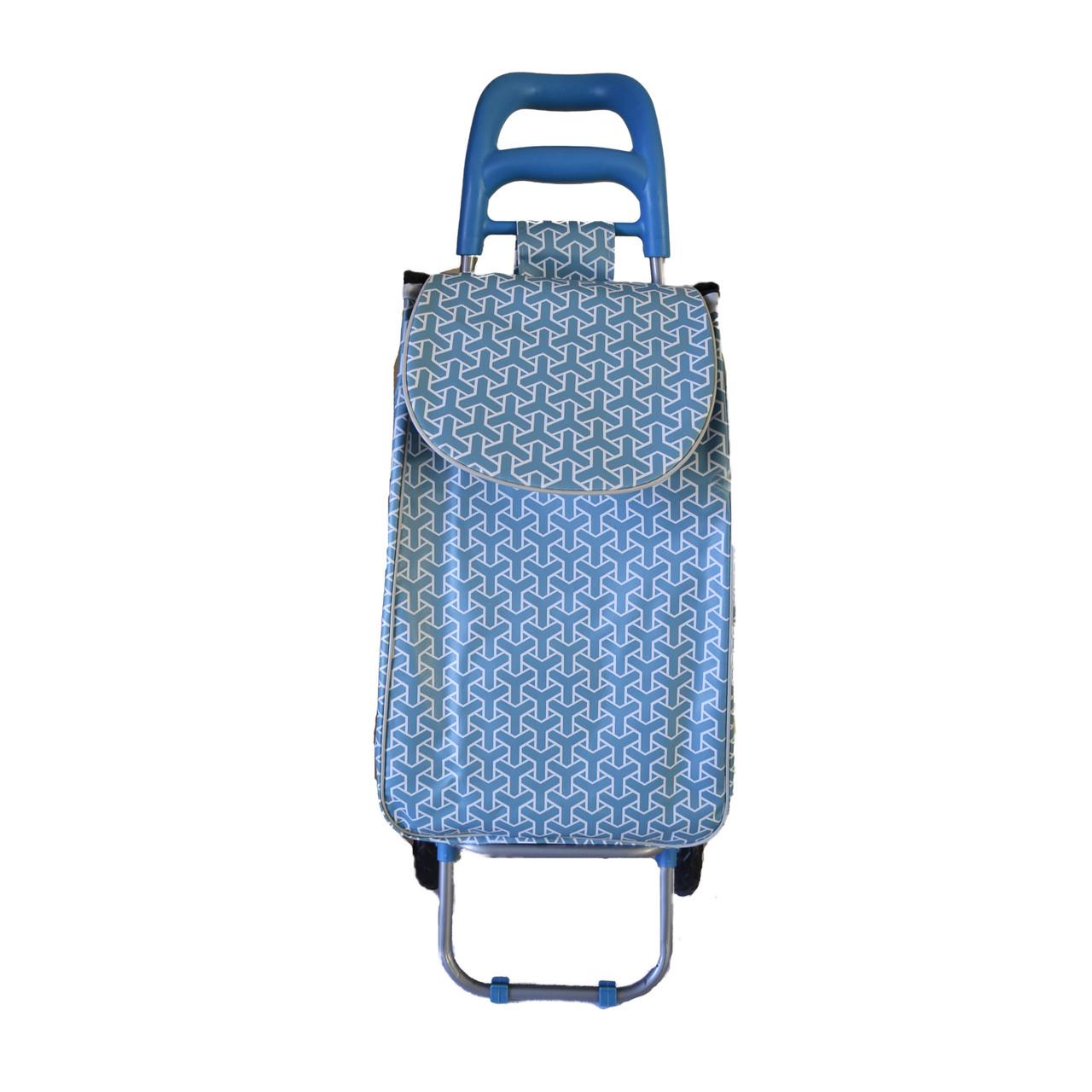 Тачка-сумка двухколесная Stenson MH-2784 Wicker blue (iz15172) - фото 1