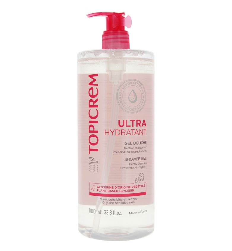 Гель для душа Topicrem Ultra-Hydratant Gel Douche ультра-обогащенный улажняющий 1000 ml