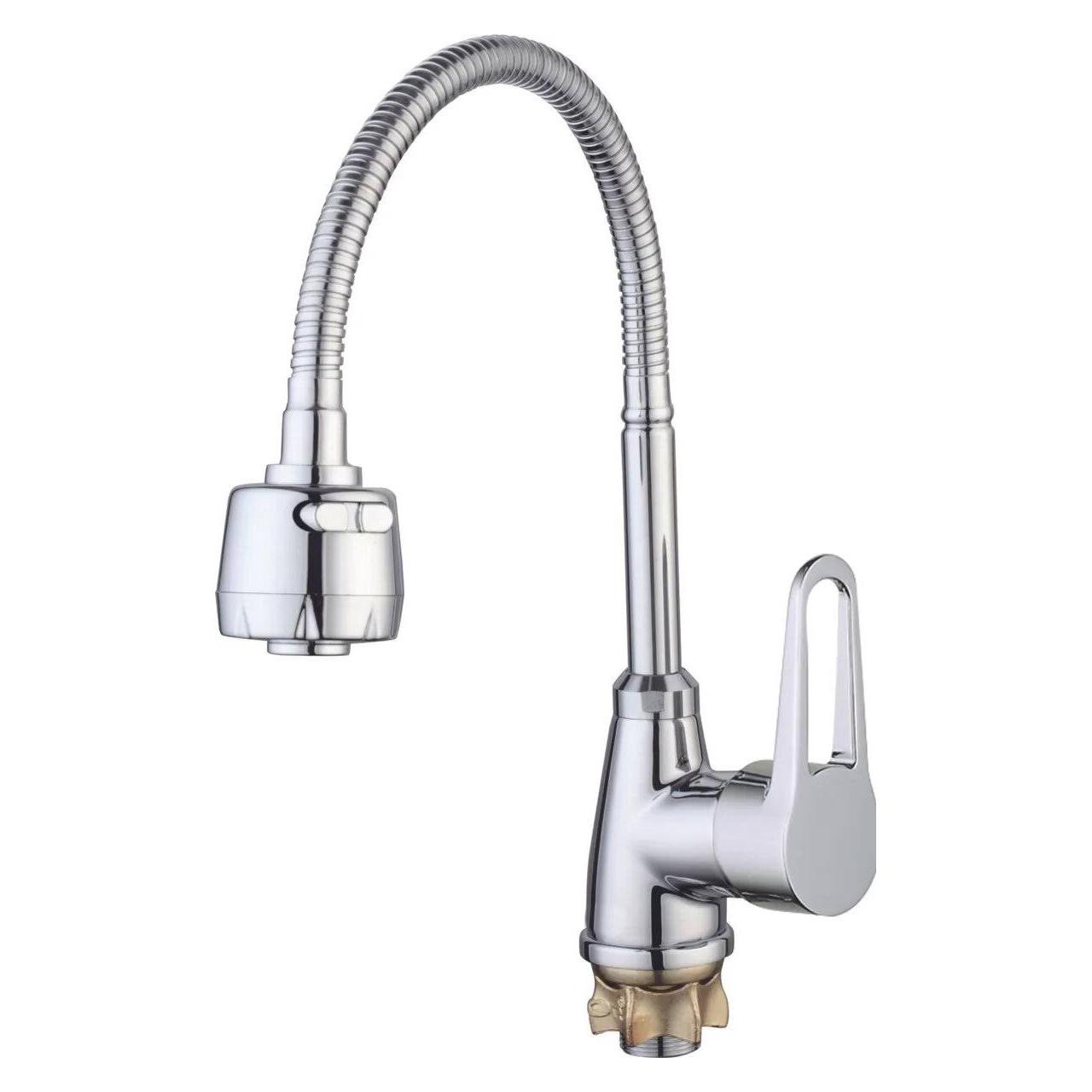 Смеситель для кухни Zegor SOP4-E045 с гибким рефлекторным изливом Хром