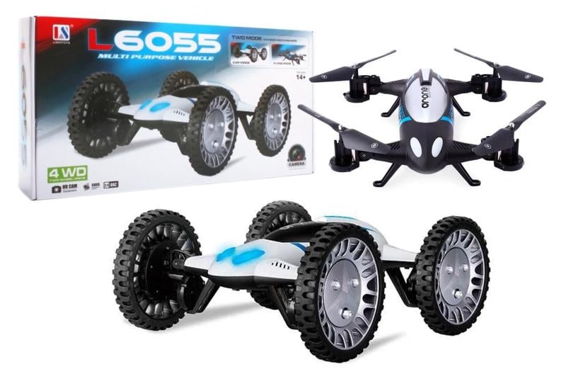 Квадракоптер трансформер A-Toys Повітряний акробат L6055 2в1 46,5х24,2х8,5 см Білий