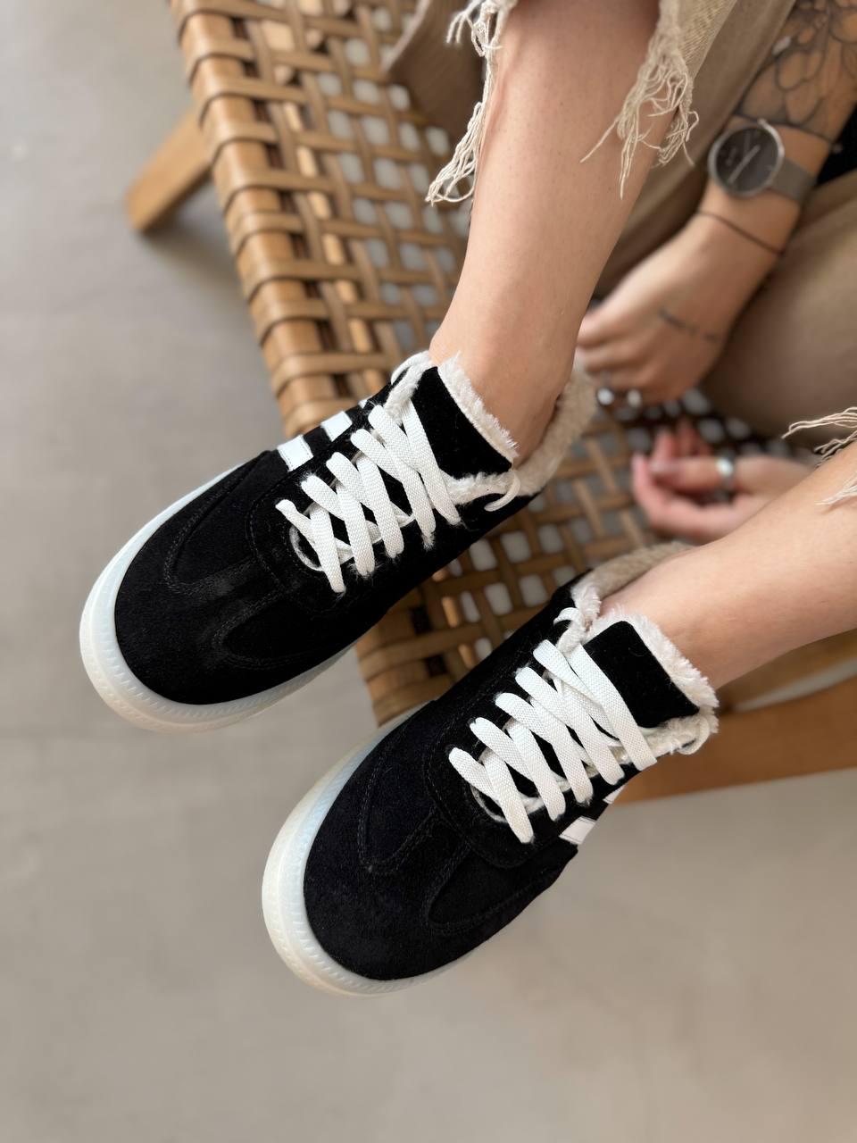 Кеди жіночі на хутрі Maya Shoes р. 39 Чорний (3021/1) - фото 8 Кеди жіночі на хутрі Maya Shoes р. 39 Чорний (3021/1) - фото 8