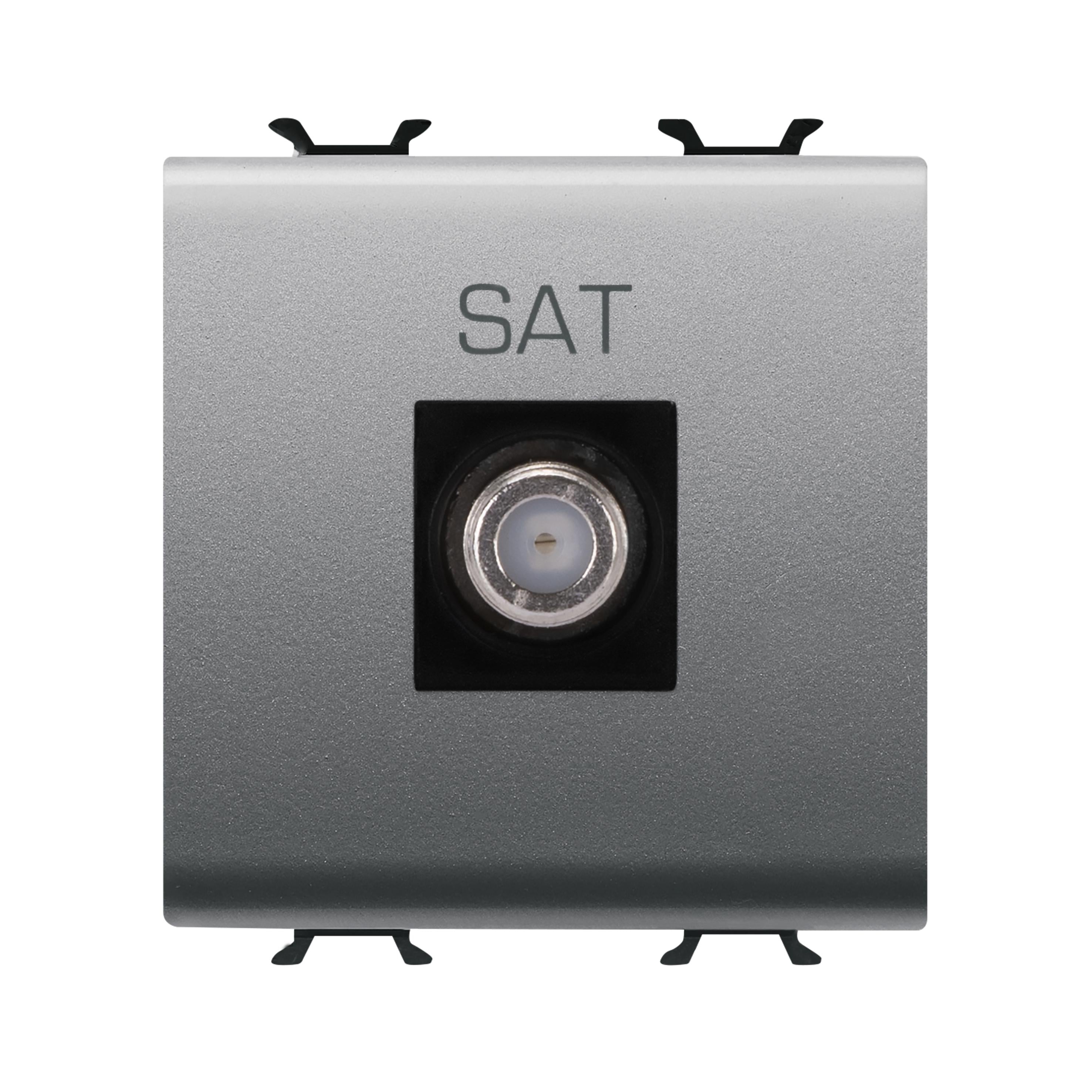 Розетка TV/SAT кінцева Gewiss Chorusmart Титан (GW14377)