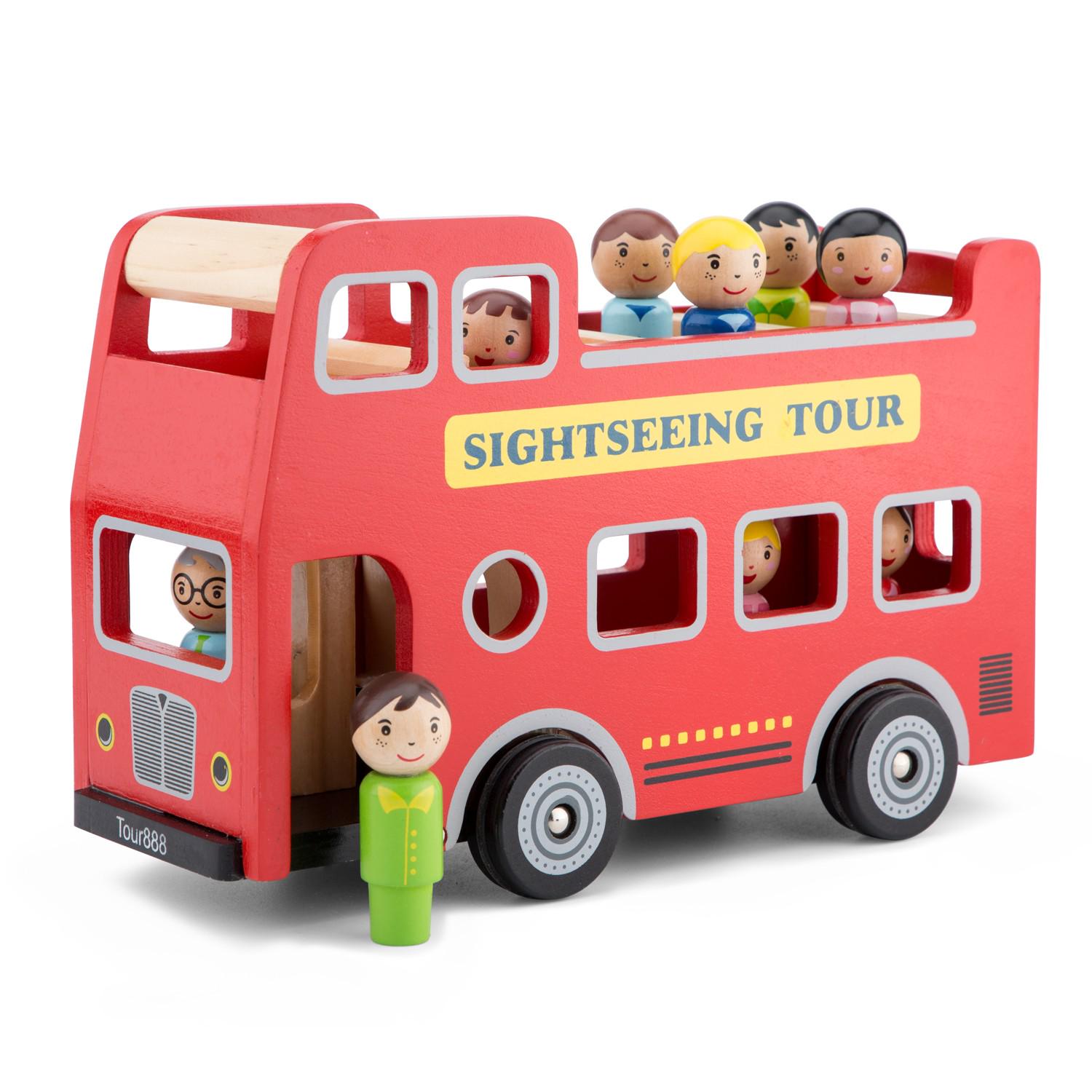 Игровой набор New Classic Toys Экскурсионный автобус с 9 игровыми фигурками 25,5х10,5х17,5 см