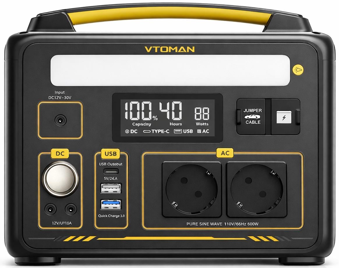 Зарядная станция VTOMAN 600X 600 W/1200 W/299 Wh/220 В