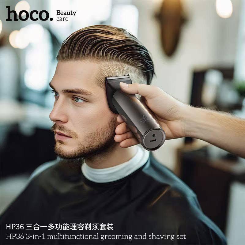 Електробритва Hoco HP36 3в1 5 Вт акумуляторна 600 мАч Сірий (2670365418) - фото 3 Електробритва Hoco HP36 3в1 5 Вт акумуляторна 600 мАч Сірий (2670365418) - фото 3
