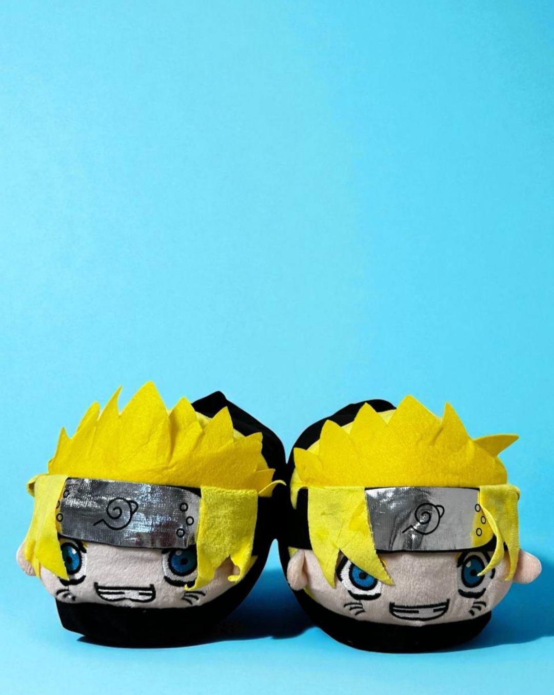 Капці домашні плюшеві Наруто аніме р. 32-39 Чорний - фото 2 Капці домашні плюшеві Наруто аніме р. 32-39 Чорний - фото 2