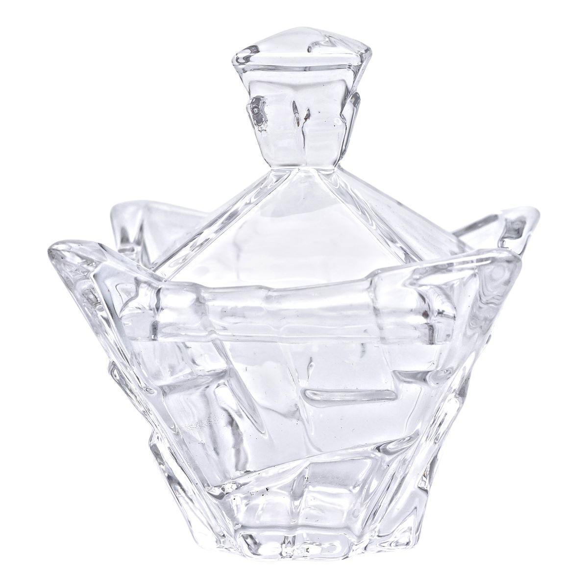 Цукорниця з кришкою квадратна скляна 10х10х12 см (HP-4-118) - фото 3 Цукорниця з кришкою квадратна скляна 10х10х12 см (HP-4-118) - фото 3