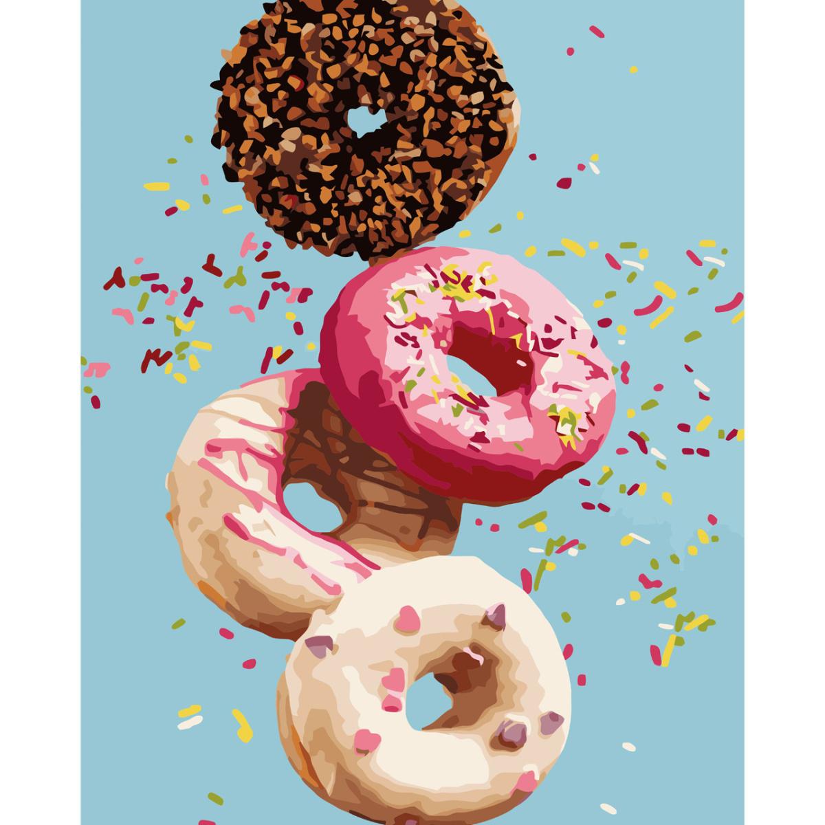 Картина по номерам Strateg Вкусности сладкого 40x50 см (VA-3731)