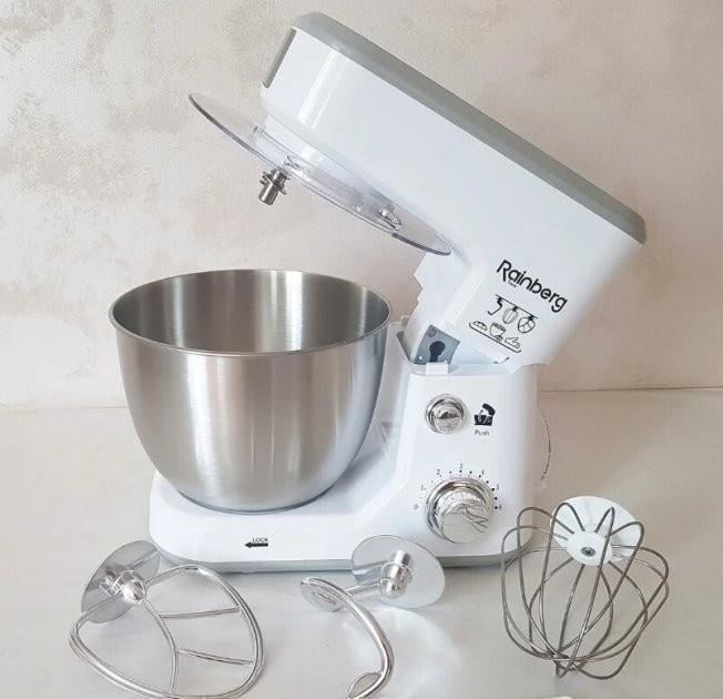 Кухонний комбайн планетарний Rainberg RB-8082 3200 Вт універсальний 5 л Білий - фото 6 Кухонний комбайн планетарний Rainberg RB-8082 3200 Вт універсальний 5 л Білий - фото 6