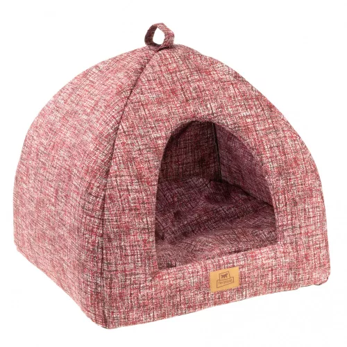 Домик для кошек и маленьких собак Ferplast Tipi Large 44х44х38 см Красный (82222099)