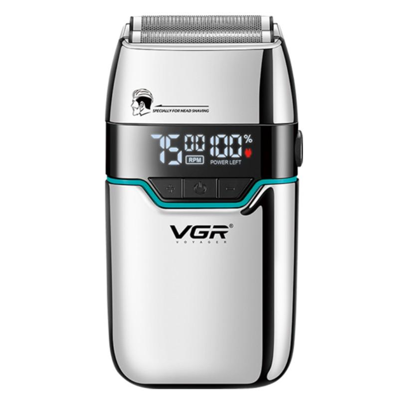 Электробритва VGR V-350 2 насадки 1200 mAh Silver (9066)