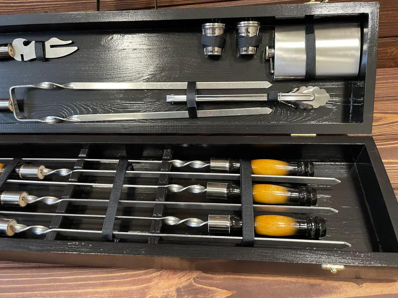 Набор шампуров Пикник 6 в кейсе (10639719) - фото 2 Набор шампуров Пикник 6 в кейсе (10639719) - фото 2