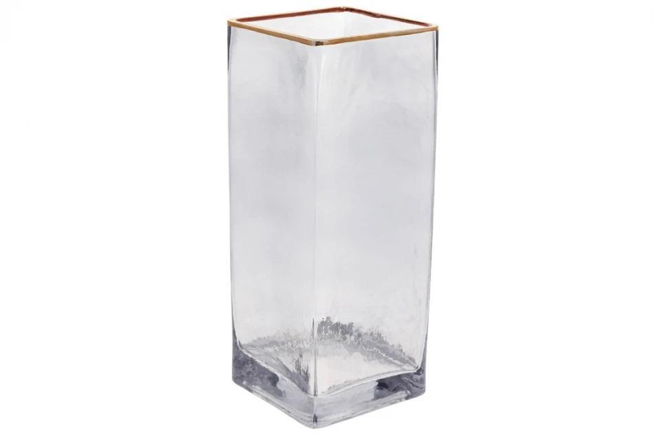 Ваза стеклянная Stenson RR95334-L Whisper квадратная 8x25 см (602796)