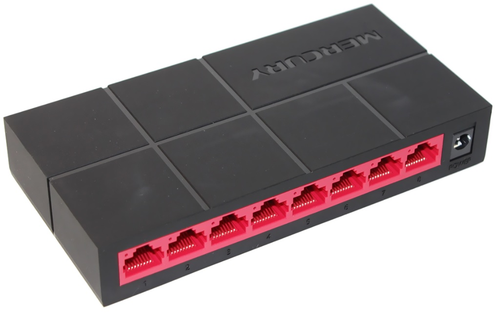 Коммутатор Mercury SG108M 8 портов Ethernet 10/100/1000 Мбит/сек (11353) - фото 1