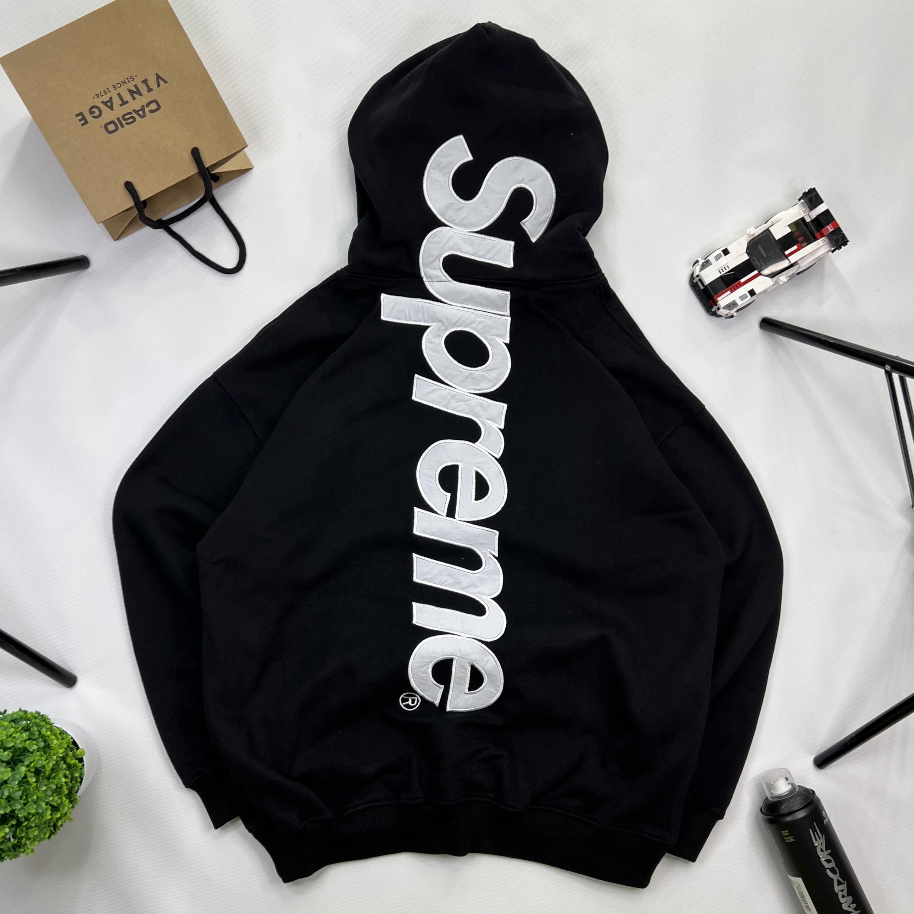 Худи Supreme Logo y2k sk8 drill XL Black (34187521)