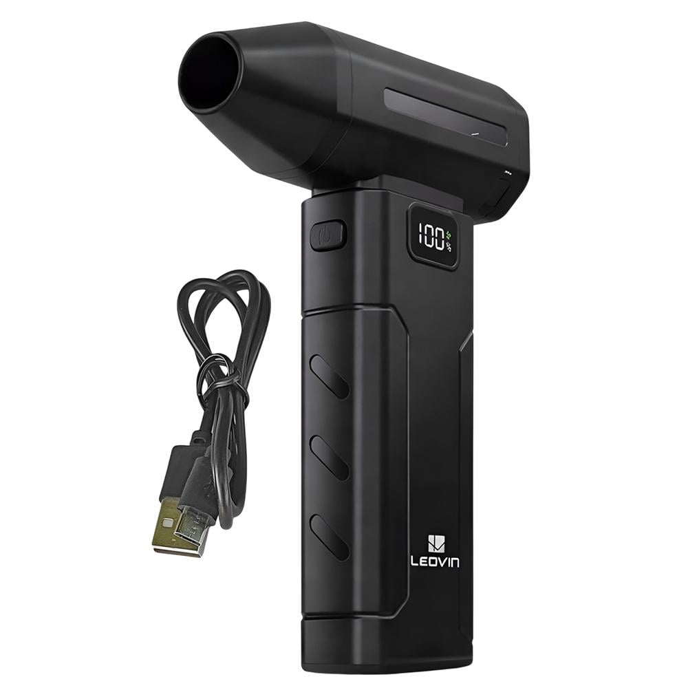 Фен бездротовий Leovin LE-523 Smart Turbo 2в1 акумуляторний Чорний (12d938e4)