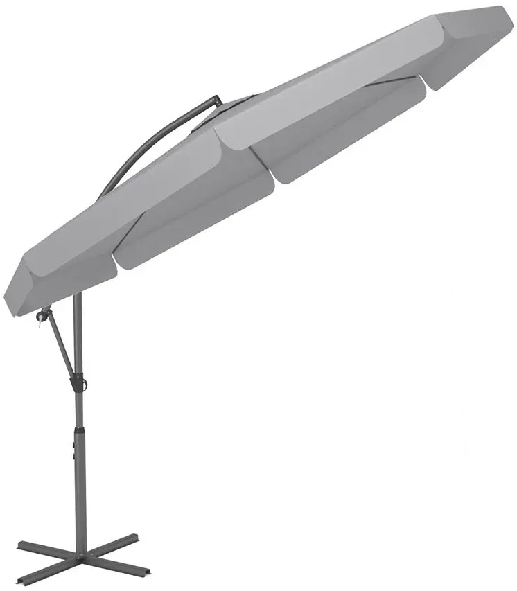 Зонт садовый раскладной Funfit Garden с боковой стойкой 3 м Серый (31732504)