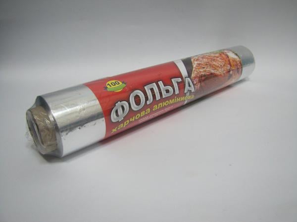 Фольга алюминиевая 28 см х 100 м (50180)