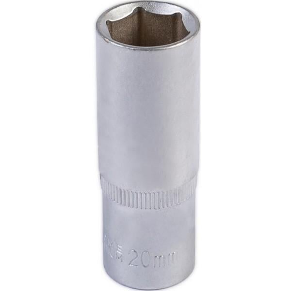 Насадка торцева 6-гранна подовжена MasterTool GM CRV 1/2" 20 мм (78-0520)