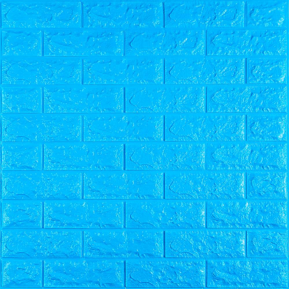 3D-панель самоклеющаяся Sticker Wall Синий кирпич 700х770х7 мм (Панель-3-7мм)