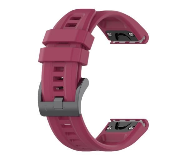 Ремешок для смарт-часов Silicone для Garmin Fenix 8 51 мм Бордовый (42819)