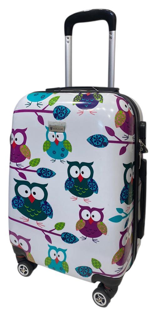 Чемодан средний AIRTEX Worldline 809 Hibou поликарбонат 64х45х26 см 60 л Разноцветный