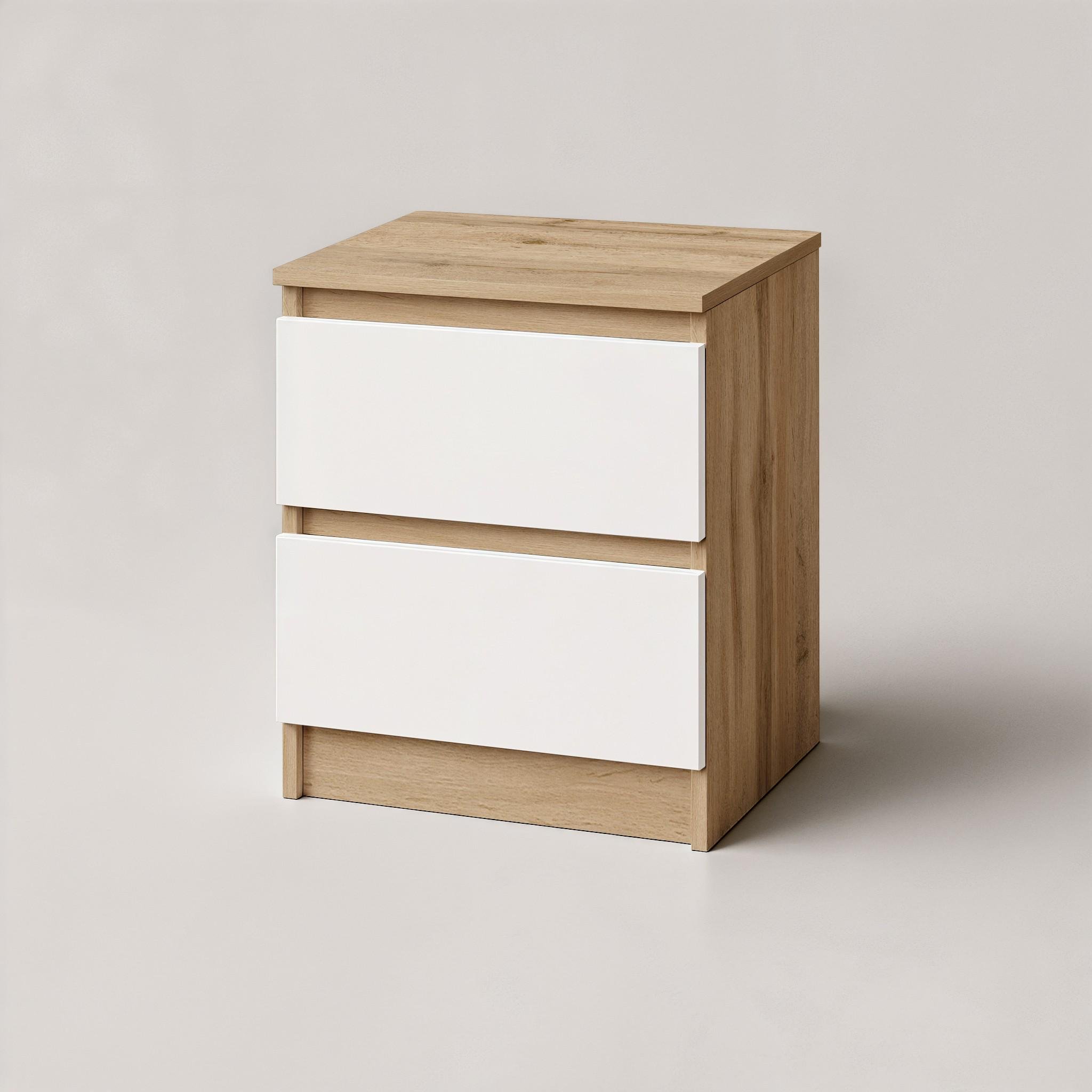 Тумба приліжкова FT-225 400х530х400 мм Дуб Аппалачі/Білий - фото 2 Тумба приліжкова FT-225 400х530х400 мм Дуб Аппалачі/Білий - фото 2