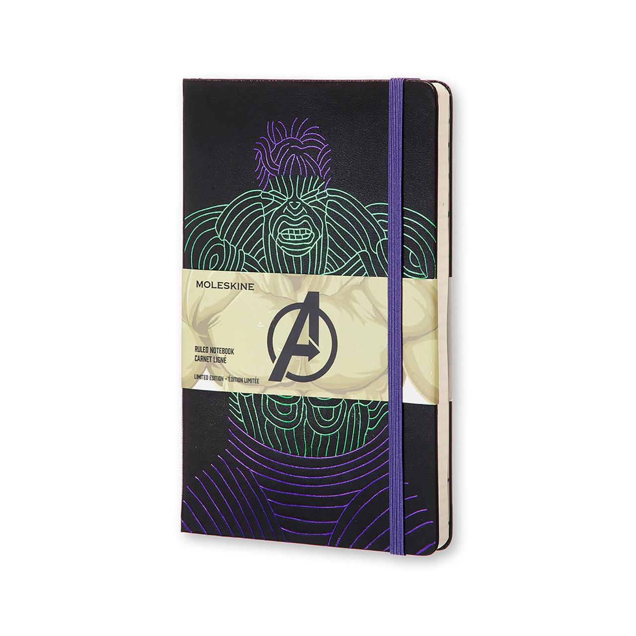 Блокнот Moleskine Limited Avengers средний 240 страниц в линейку Халк 13х21 см (8055002852715)